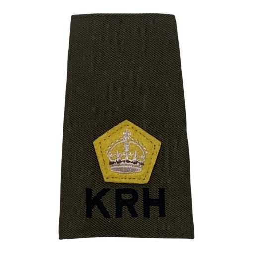 Picture of R/Slide - KRH - Olive - Mounted Rank - Major - Tudor Crown