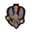 Picture of The King's Royal Hussars Blazer Badge - Black Background