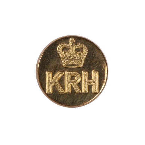 Picture of KRH Officer - Buttons - Stamped - Brass - 16mm (26L) - Medium 