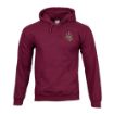 Picture of KRH Crimson Children's Hoodie with Cap Badge on Left Chest - Age 9-10